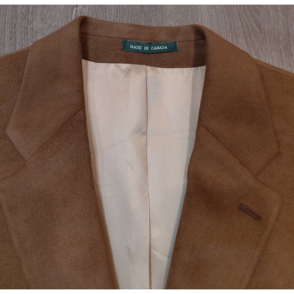 Vtg 90s LRL Lauren Ralph Lauren 2-Button Faux Suede Sport Coat 42R Blazer Preppy - Picture 3 of 12